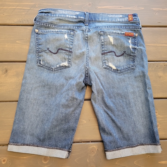 7 for all mankind size 26 jean shorts - Picture 2 of 4